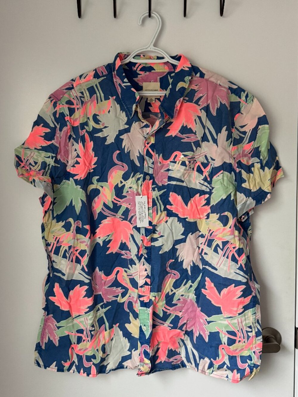 American Eagle Men’s Tropical Print Shirt Size 3XL NWT